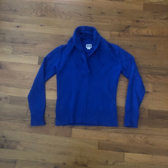 Converse All Star Bright Royal Blue Women's Shawl Collar 100% Cotton Sweater - Picture 11 of 12
